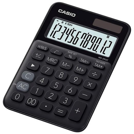 [1920604] CASIO - Calculadora Sobremesa Negro (Ref.MS-20UC-BK)