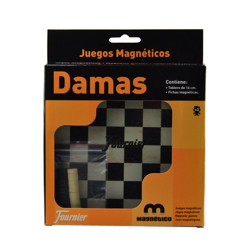 [2043766] FOURNIER - JUEGOS DE MESA DAMAS magnético 20X16,1X2,4 (Ref.30004)