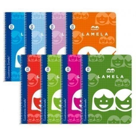 [1132762] LAMELA - Cuaderno cubierta básica 80 Hojas Folio Cuadr.2,5 (Ref.07F002)