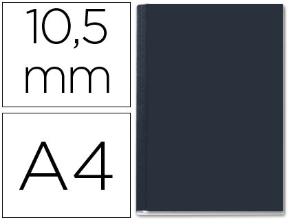 [9014652] LEITZ - Tapa ImpessBind Negro A4 Negro-lomo 10,5mm Rígidas (Ref.73920095)