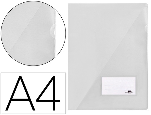 [2042982] LIDERPAPEL - CARPETA DOSSIER A4 UÑERO TRANSPARENTE (Ref.BL05)