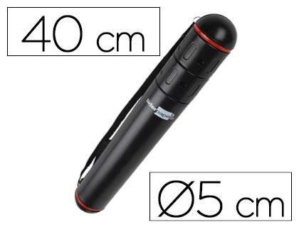[2036144] LIDERPAPEL - PORTAPLANOS PLASTICO DIAMETRO 5 X 40 CM NO EXTENSIBLE NEGRO (Ref.PP09)