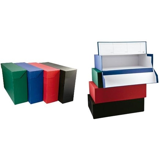 [1944806] MARIOLA - Caja TRANSFERENCIA CARTÓN FORRADO EN GELTEX FOLIO 390X255X110 MM COLOR NEGRO (Ref.16854)