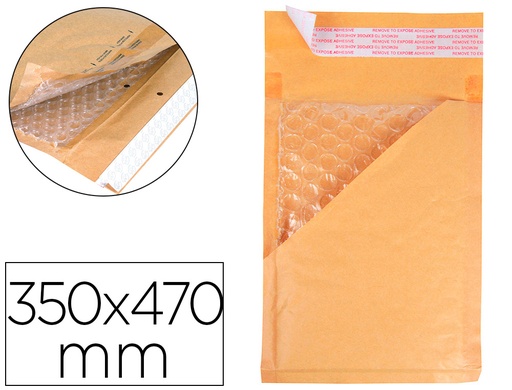 [2072796] Q-CONNECT - SOBRE BURBUJAS CREMA K/7 350 X 470 MM CAJA DE 50 (Ref.KF16587)