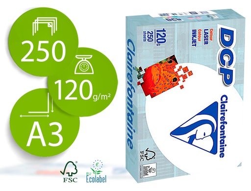 [9072169] DCP - Papel impresión Laser Color 250h 120 g. A3 (Ref.1845C)