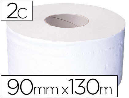[2025815] PAPEL HIGIENICO JUMBO 2 CAPAS RECICLADO -ROLLO CON 130 MTS. -PARA DISPENSADOR 925 (Ref.10220204)