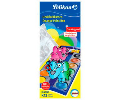 [9090212] PELIKAN - ACUARELA K12 ESTUCHE PLASTICO 12 COLORES (Ref.720854)