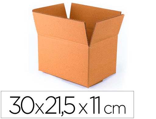 [2075238] Q-CONNECT - CAJA PARA EMBALAR FONDO AUTOMATICO MEDIDAS 300X215X110 MM ESPESOR Cartón 3 MM (Ref.KF26139)