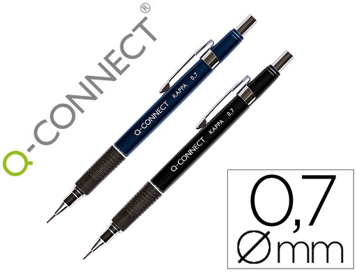 [2034225] Q-CONNECT - PORTAMINAS KAPPA -SUJECION DE CAUCHO 0.7 MM (Ref.KF00393)