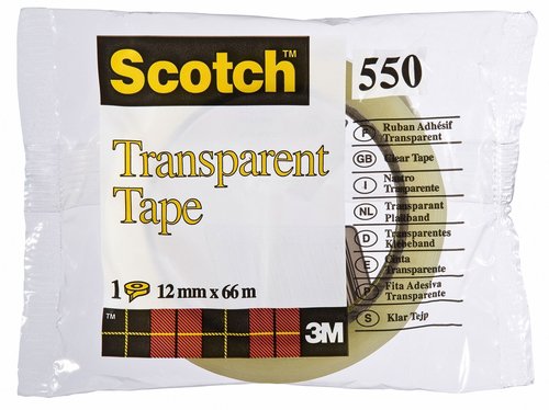 [1768070] SCOTCH - Cinta Adhesiva 12mm x 66m Cortado facil Altamente resistente FT510029570 (Ref.KT100004409)