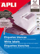[1285773] APLI - Etiquetas ILC Caja 500 hojas 200 ud 210X148 Blancas (Ref.1787)