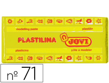 [2022142] JOVI - PLASTILINA 71 AMARILLO OSCURO -UNIDAD -TAMAÑO MEDIANO (Ref.71-03)