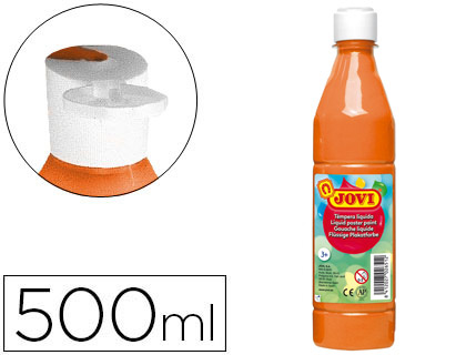 [9020115] JOVI - Tempera LÍQUIDA NARANJA 500ML (Ref.50606)