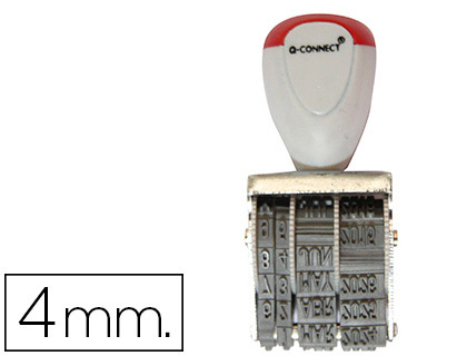 [2077912] Q-CONNECT - FECHADOR CON BANDA PARA 12 AÑOS INCLUIDO DIA-MES-AÑO 4 MM (Ref.KF22370)