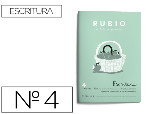 [2022485] RUBIO - CUADERNO CALIGRAFIA Nº 4 (Ref.C-4)