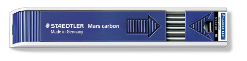 [1721506] STAEDTLER - Mina Mars carbon Estuche 12ud Trazo 0.5 mm HB (Ref.200-HB)