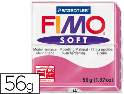 [2054656] STAEDTLER - PASTA FIMO SOFT 56 GR COLOR FRAMBUESA (Ref.8020-22)