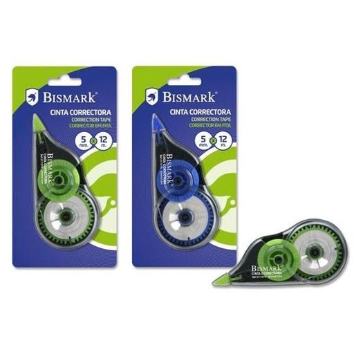[9937964] BISMARK - CORRECTOR CINTA 5 mm x 12 m BLISTER de 1 (Ref.317276)