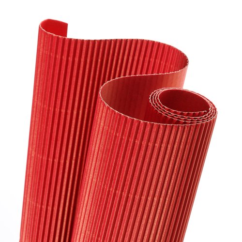 [1286372] CANSON - Rollo Cartón ondulado 50x70cm Rojo (Ref.200992610)
