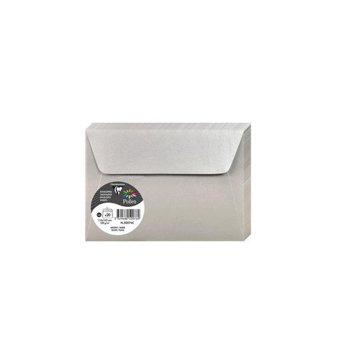 [1130863] CLAIREFONTAINE - Sobres Paquete 20 ud 114X162 Plateado (Ref.130863)