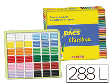 [2075447] DACS - LAPICES DE CERA CLASSBOX CAJA DE 288 UNIDADES 12 COLORES SURTIDOS (Ref.DA000050)