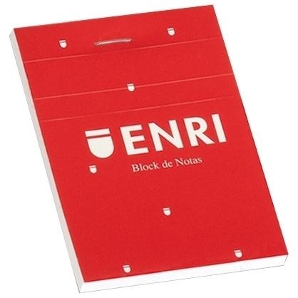 [1919601] ENRI - Bloc Grapado Tapa Blanda A4 80 Hojas Liso Rojo (Ref.400032071)