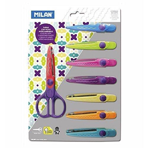 [9933431] MILAN - TIJERA INFANTIL ZIG-ZAG CON 8 HOJAS INTERCAMBIABLES (Ref.14930908)