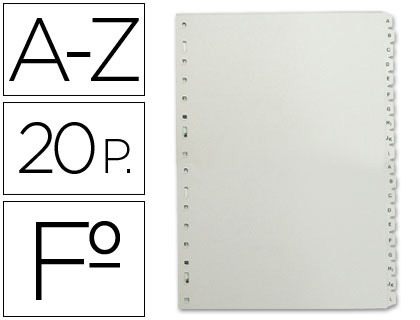 [2003837] MULTIFIN - SEPARADOR ALFABETICO PLASTICO 3005 (Ref.4615501)