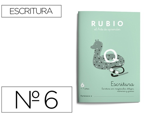 [2022487] RUBIO - CUADERNO CALIGRAFIA Nº 6 (Ref.C-6)