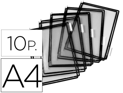 [2076169] TARIFOLD - FUNDA PARA PORTACATALOGO DIN A4 COLOR NEGRO PACK DE 10 UNIDADES (Ref.114007)