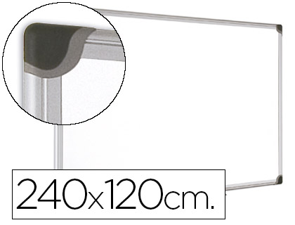[2078132] BI-OFFICE - PIZARRA BLANCA MAGNETICA MAYA W CERAMICA VITRIFICADA MARCO DE ALUMINIO 240 X 120 CM CON BANDEJA PARA (Ref.CR1501178)