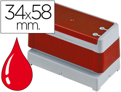 [2028585] BROTHER - SELLO AUTOMATICO 34 MM X 58 MM ROJO (Ref.PR-3458-R)