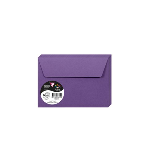 [1747935] CLAIREFONTAINE - Sobres Paquete 20 ud 114X162 Violeta 20ud (Ref.747935)