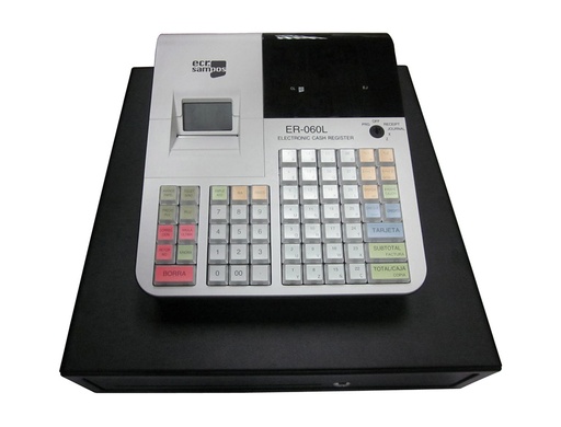 [2159947] ECR - SAMPOS - Registradora ER-60 blanca 28 departamentos display vfd antireflejos conforme normativa factura (Ref. ER-060/L)