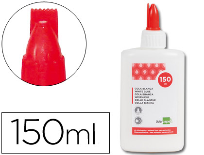 [2036474] LIDERPAPEL - PEGAMENTO COLA BLANCA LAVABLE 150 ML (Ref.PG02)