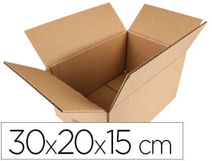 [2075233] Q-CONNECT - CAJA PARA EMBALAR AMERICANA MEDIDAS 300X200X150 MM ESPESOR Cartón 5 MM (Ref.KF26134)