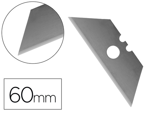 [2026101] Q-CONNECT - REPUESTO CUTER BLISTER DE 5 UNIDADES PARA CUTER KF10633 (Ref.KF10637)