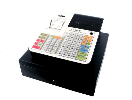 [2159946] ECR - SAMPOS - Registradora ER-60 blanca 28 departamentos display vfd antireflejos conforme normativa factura (Ref. ER-060/S)