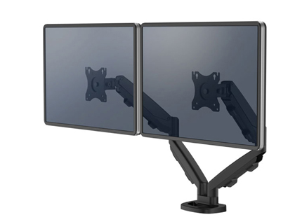 [9156521] FELLOWES - Brazo para monitor serie eppa ajustable altura 2 pantallas normativa vesa hasta 10 kg negro (Ref. 9683401)