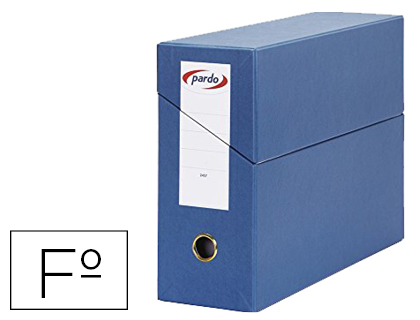 [9150244] PARDO - Caja Transferencia 270 x 390 x 110mm Azul Archivador apaisado Doble refuerzo (Ref.245703)