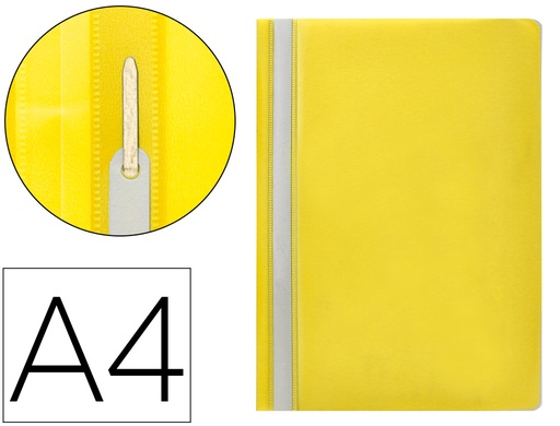 [2032705] Q-CONNECT - CARPETA DOSSIER FASTENER PLASTICO DIN A4 AMARILLA (Ref.KF01457)