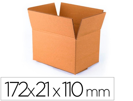 [2152601] Q-CONNECT - Caja para embalar us os varios carton doble canal marron 172x217x110 mm (Ref. 152601)