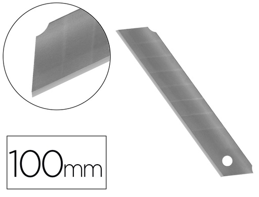 [2036870] Q-CONNECT - REPUESTO CUTER ANCHO METALICO 0,5X18 MM -ESTUCHE DE 12 CUCHILLAS (Ref.KF10636)