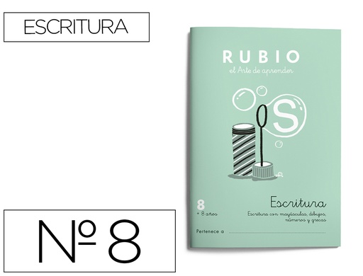 [2022489] RUBIO - CUADERNO CALIGRAFIA Nº 8 (Ref.C-8)