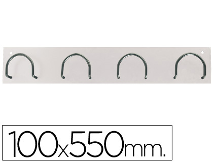 [2023263] SIE - PERCHERO METALICO 611 BLANCO -PARED -4 COLGADORES (Ref.611-B)