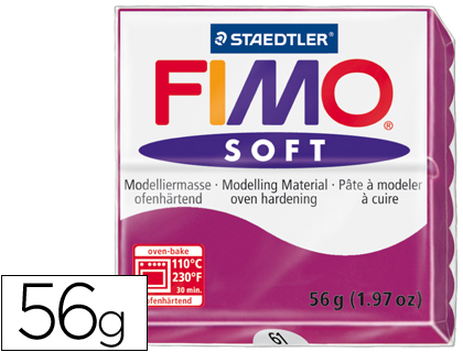 [2054657] STAEDTLER - PASTA FIMO SOFT 56 GR COLOR PURPURA (Ref.8020-61)