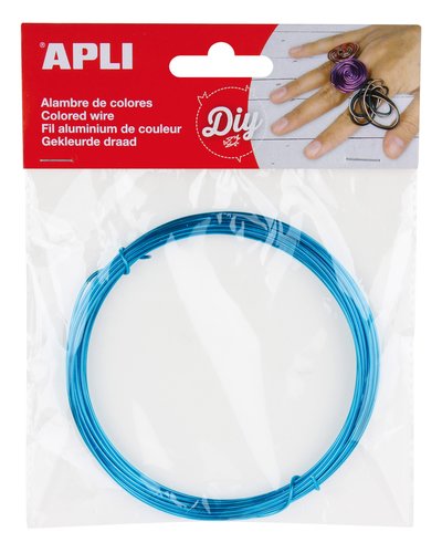 [1946048] APLI - Bolsa 5M. ALAMBRE DE ALUMINIO AZUL 1,5MM. Ø (Ref.14098)