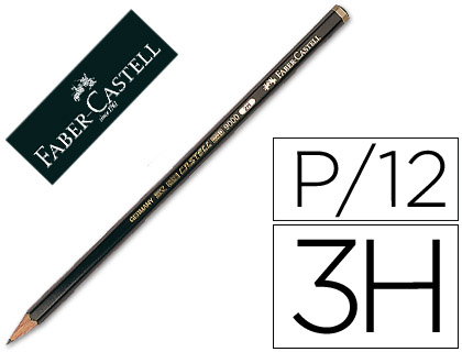 [2073524] FABER CASTELL - LAPICES DE GRAFITO FABER 9000 3H -UNIDAD (Ref.9000-3H / 119013)