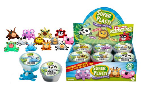 [1219157] IBERPLAS - Expositor Figuras Goma Eva Textura Goma Eva 40 gr (Ref.81394)