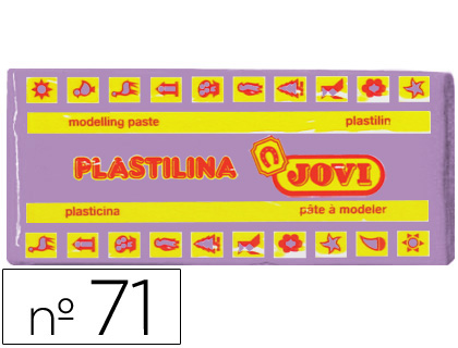 [2022146] JOVI - PLASTILINA 71 LILA -UNIDAD -TAMAÑO MEDIANO (Ref.71-14)